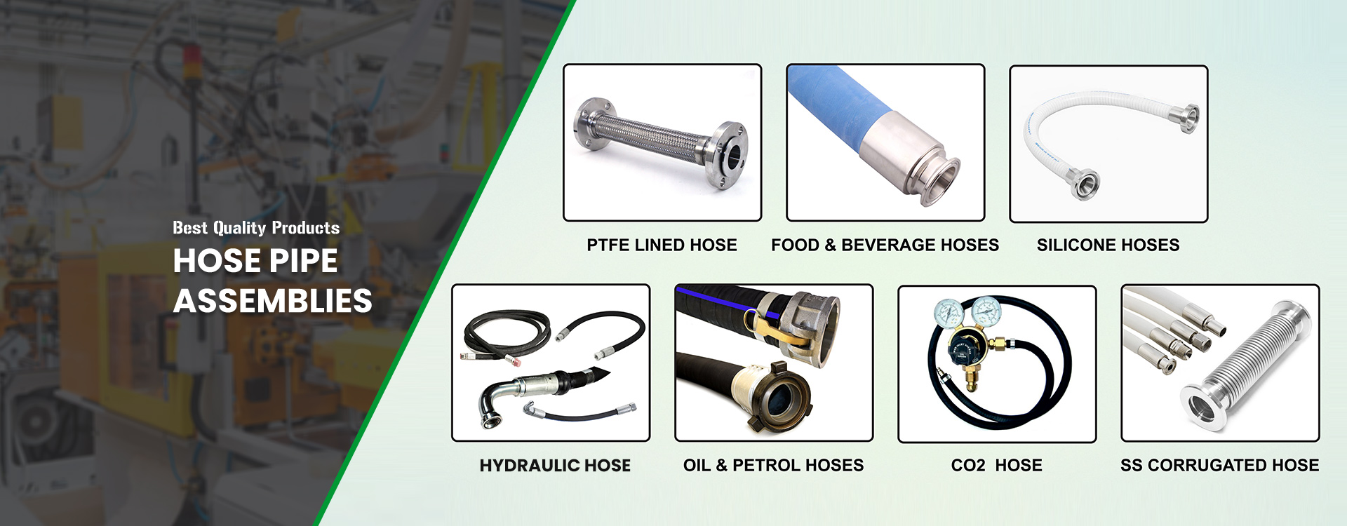Manufacturer of hose pipe assemblies in ahmedabad